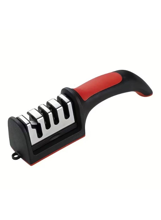 Goolsky Professional Grade 4 Knives Sharpener-Tungsten Steel, Diamond, Ceramic Sharpening Stone Tools, Suitable for Kitchen - Image 1