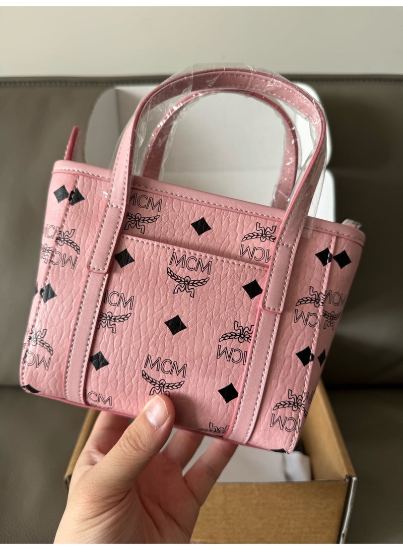 MCM New Arrival Mini Woven Tote Bag - Women's Shoulder & Crossbody Bag - Image 2