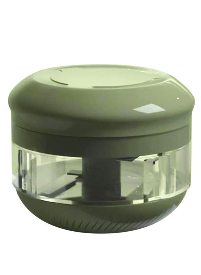 FEND Mini Manual Food Chopper With Stainless Steel Blades, Hand-Pulled Cord Mechanism, Compact Design For Effortless Vegetable, Fruit, Nut & Herb Chopping - Ideal For Quick Meal Prep & Kitchen Convenience - Image 1