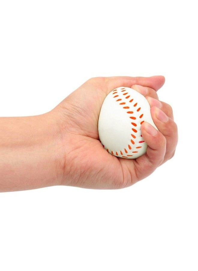 Anapoliz - Mini Sports Balls For Kids Party Favor Toy Soccer Ball Basketball Football Baseball (12 Pack) Squeeze Foam For Stress Anxiety Relief Relaxation. (12 Pack (Baseballs)) - Image 1