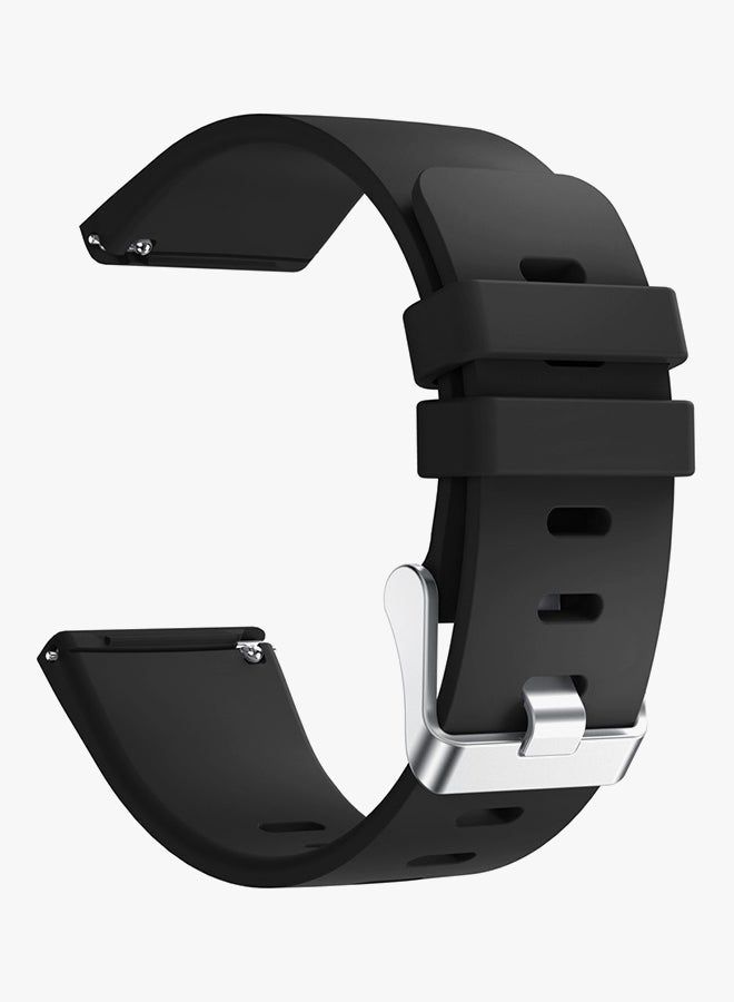 NIBEMINENT Replacement Band For Fitbit Versa Black  - Image 2