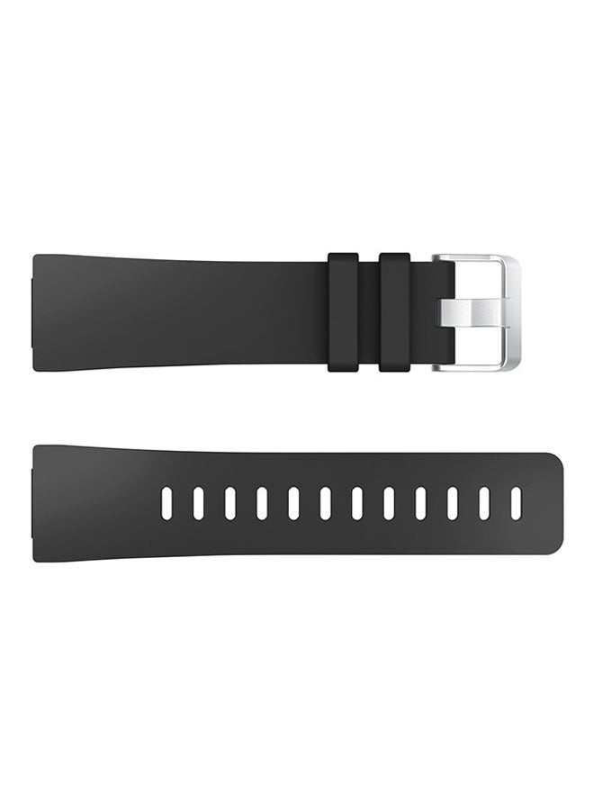 NIBEMINENT Replacement Band For Fitbit Versa Black  - Image 1