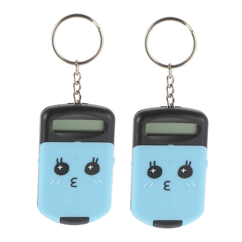 Mini Portable Calculator 2 Pack Lightweight Plastic Design for Students Office - Image 2