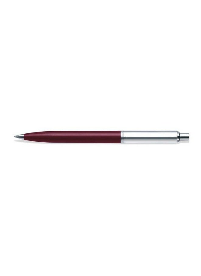 شيفر قلم حبر جاف Sheaffer 321 Sentinel Burgundy مع حواف من الكروم | قلم حبر جاف فاخر Burgundy  - Image 3