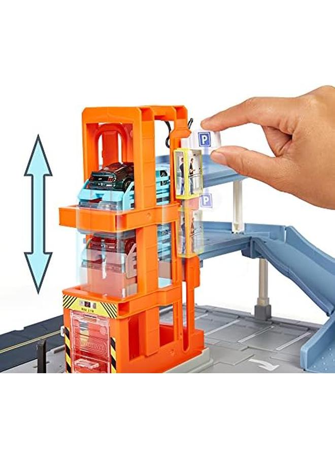 ماتش بوكس مجموعة ألعاب أكشن درايرز بارك آند بلاي جراج مع سيارة واحدة - Image 3