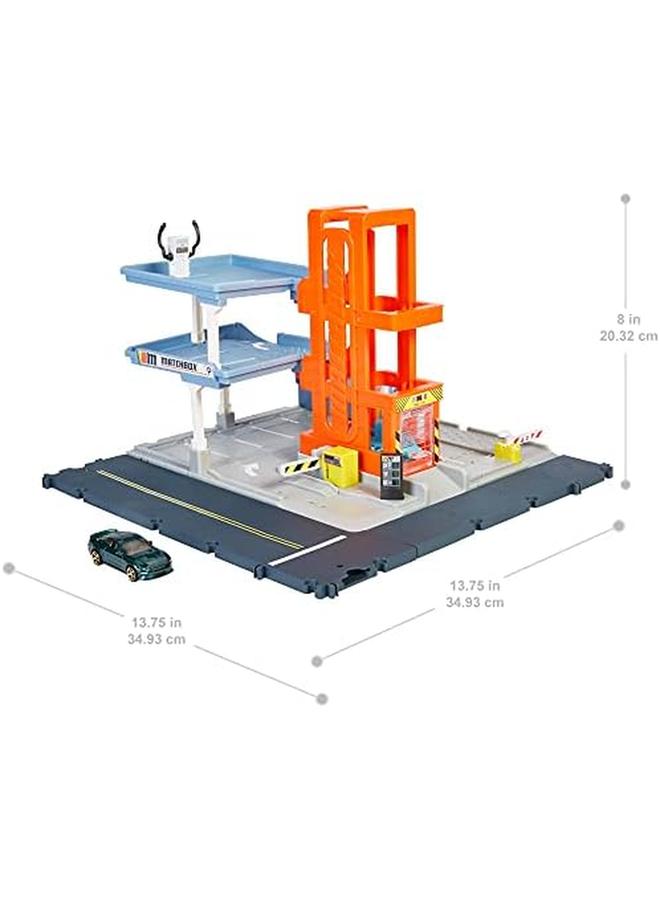 ماتش بوكس مجموعة ألعاب أكشن درايرز بارك آند بلاي جراج مع سيارة واحدة - Image 2