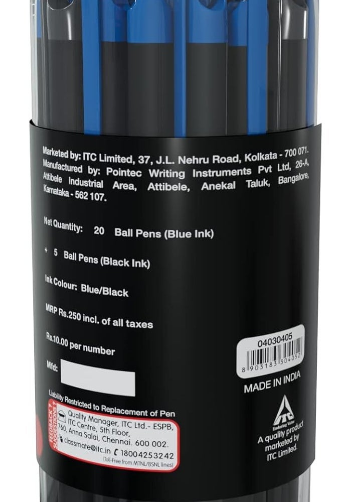 Classmate Hook Ball Pens - Pack of 25 - Image 2