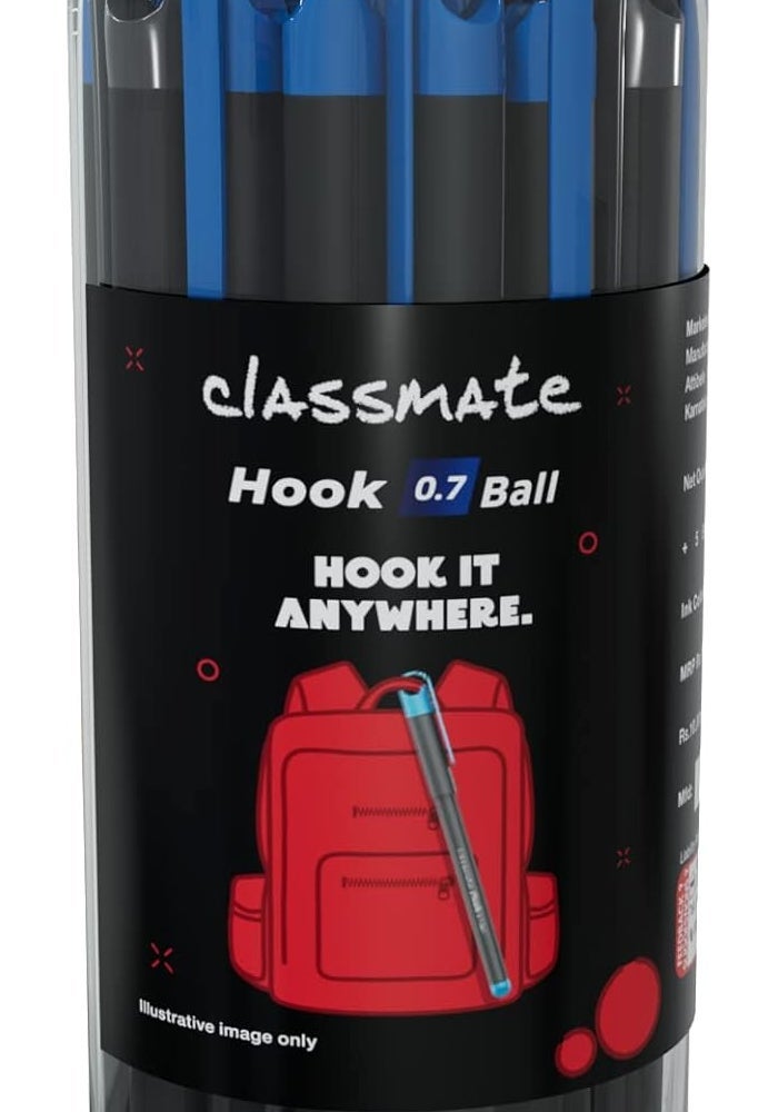 Classmate Hook Ball Pens - Pack of 25 - Image 1
