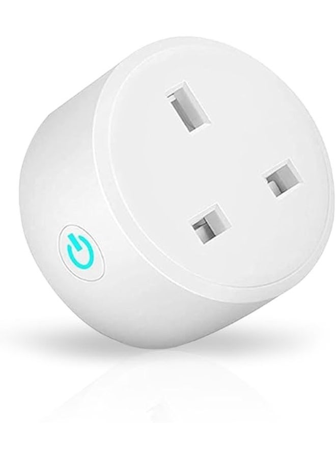 UREVO 1 PACK WiFi Smart Plug, 16A Smart Outlet Plug Socket Compatible with Alexa, Smart Life APP Wireless Remote Control, with Remote Control & Voice Control, Timer Function, No Hub Required - Image 1