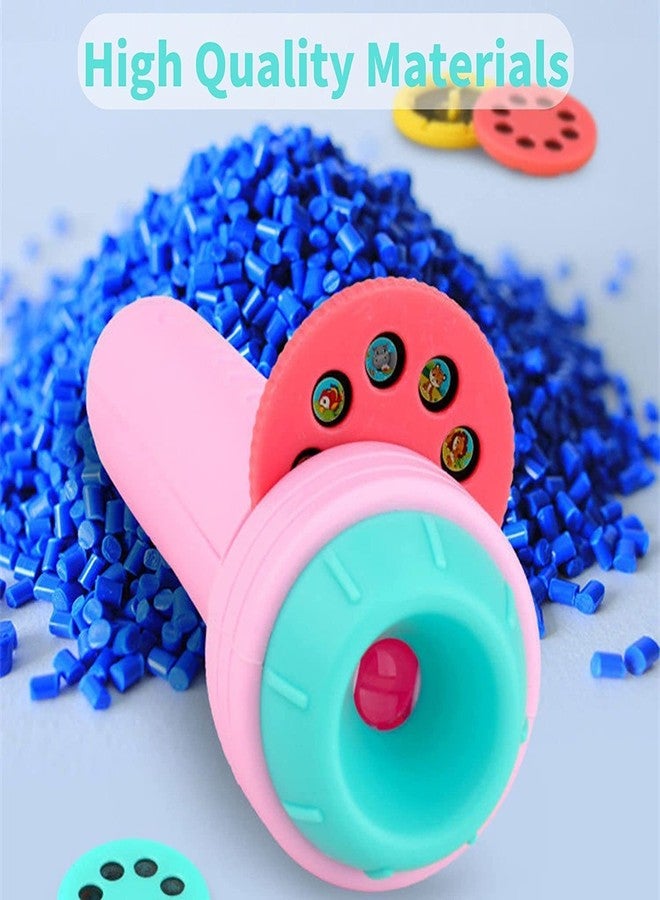 Deoxys 6 Slides 48 Patterns Mini Projector Torch Toy Slide Flashlight Projector Torch for Kids Projection Light Toy Slide Flashlight Lamp Education Learning Night Light Before Going to Bed - Image 2