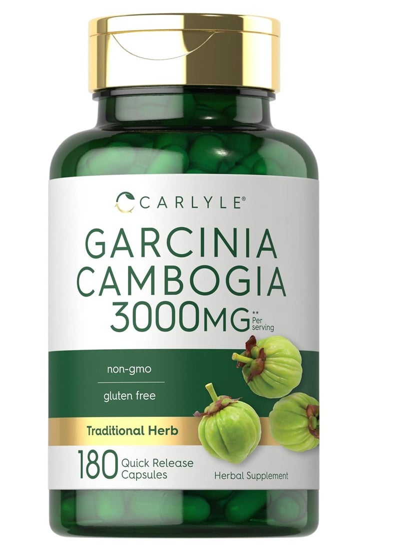 مستخلص جارسينيا كامبوجيا 3000 مجم، 180 كبسولة - Image 1