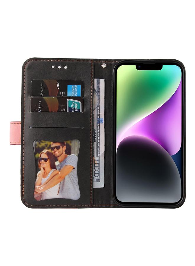 إيروريكس جراب هاتف iPhone 15 مصنوع من الجلد بلون مخيط - Image 5