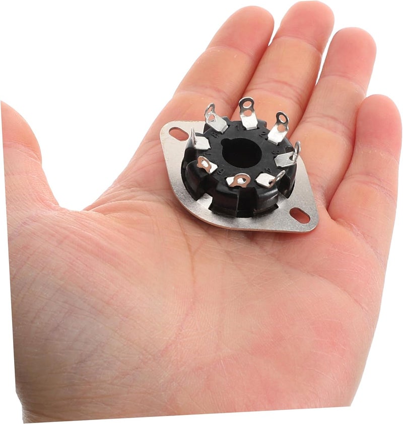 Toyvian 5pcs Pin Tube Socket Base for Valve Amplifiers Enhanced Conductivity and High Heat Resistance Compatible Audio Upgrade Parts - Image 4