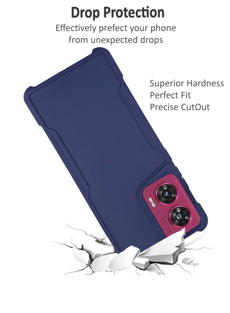 Waldic حافظة متميزة لموتورولا موتو G85 | غلاف سيليكون متميز مصمم لموتورولا موتو G85 | حافظة موتو G85 لحماية الكاميرا والسقوط غلاف خلفي رقيق واقي لموتورولا موتو G85 - أزرق - Image 4