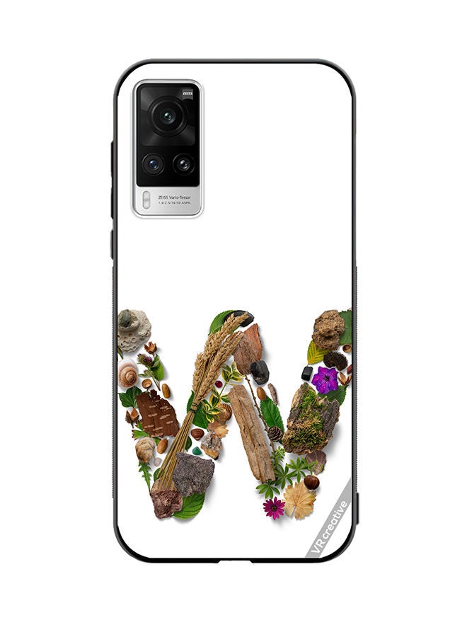 VR CREATIVE Protective Case Cover For Vivo X60 Pro Alphabet W Design Multicolour - Image 1