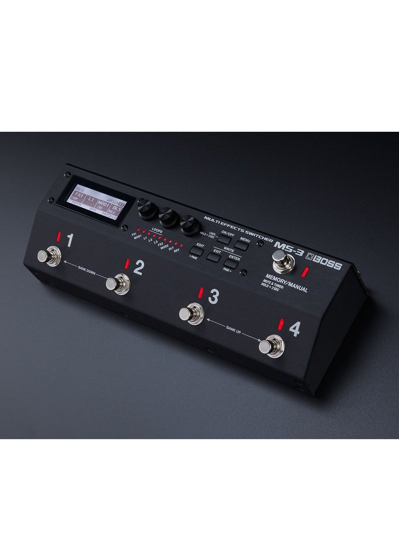 BOSS BOSS MS-3 Multi-Effects Switcher with Onboard Processing  - Image 4
