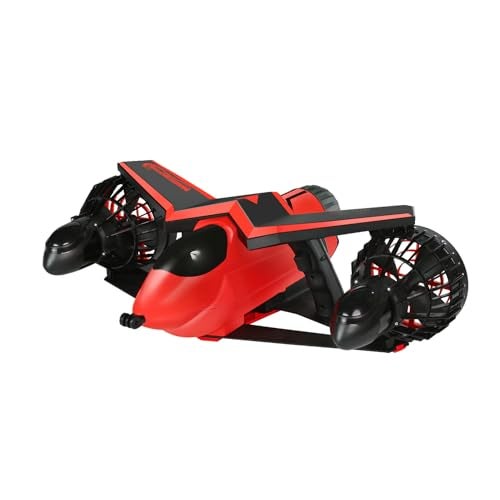 WATERHYTHM F2 Underwater Scooter, Sea Scooter 500W Dual Motors with Action Camera Mount and Selfie Stick Mount for Adults, Water Scooter 30M Waterproof for Scuba Snorkeling Pool Sea Adventures (Red) - Image 1