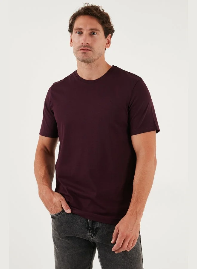 بوراتي تي شيرت رجالي بياقة دائرية بقصة عادية من قطن بوراتي