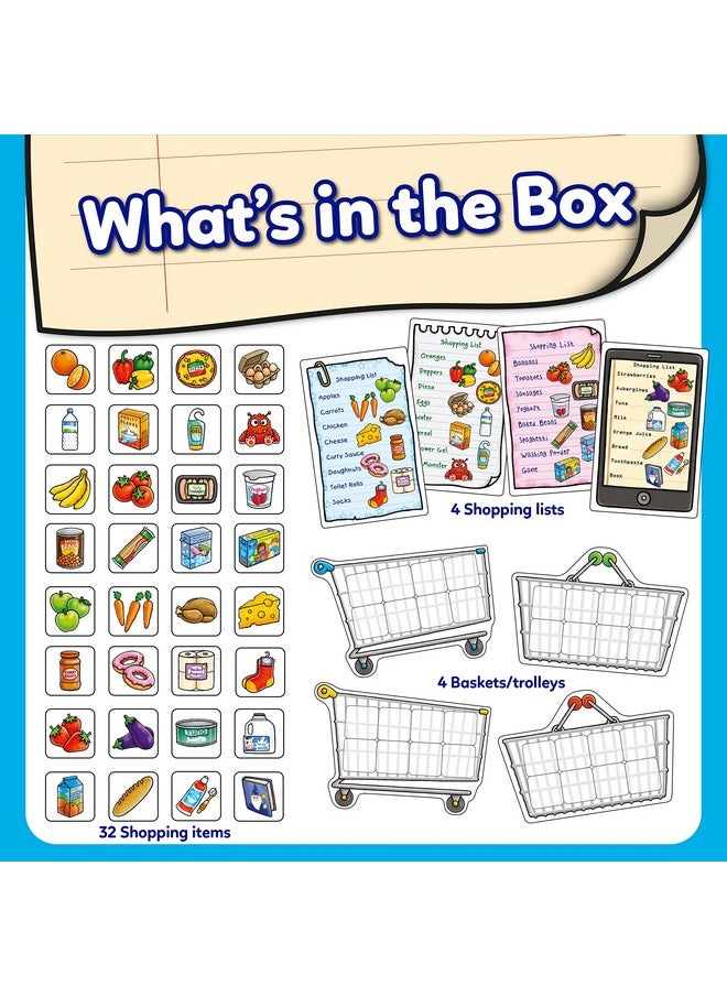ORCHARD TOYS Orchard Toys Shopping List Educational Matching & Memory Board Game Party Gift|Travel & Family Fun Time For Kids 3 To 7 Years|Pack of 1  - Image 1
