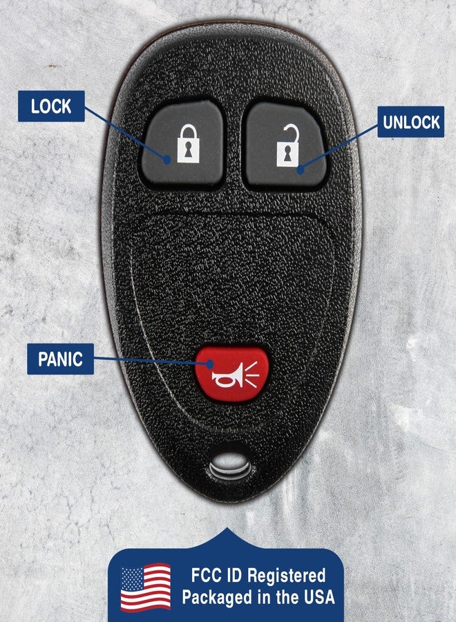 KeylessOption Key Fob Replacement for 2007 2008 2009 2010 2011 2012 2013 2014 2015 2016 2017 Buick Cadillac Chevrolet Chevy GMC Pontiac Saturn Remote, 3-Button 15913420, Locksmith Required 2011+ - Image 5