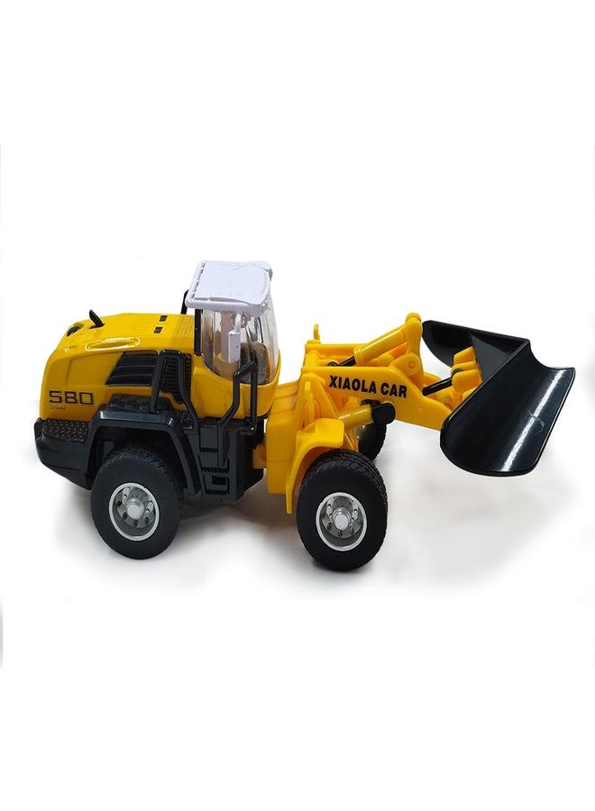 Zubblo Die-Cast Metal Heavy Construction Toy Vehicle for Kids | Realistic | Yellow Toy JCB Truck| Birthday Toy (Dump Truck) - Image 2