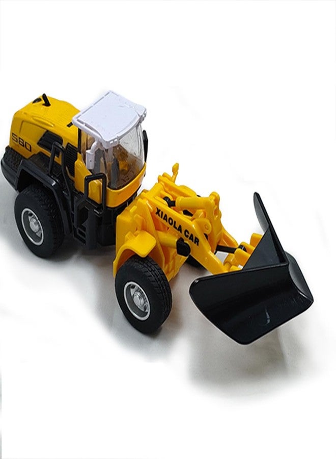 Zubblo Die-Cast Metal Heavy Construction Toy Vehicle for Kids | Realistic | Yellow Toy JCB Truck| Birthday Toy (Dump Truck) - Image 4