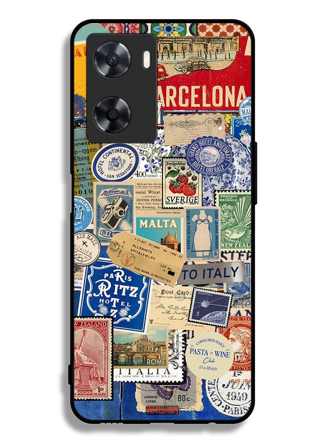 Tolwak Oppo A77 4G Protective Case Cover Stickers Of Different Cities - Image 2