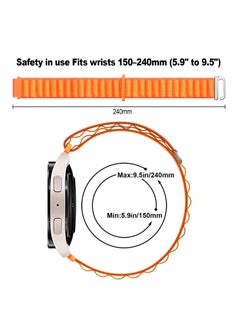 Anmi 20mm Watch Straps Compatible with Samsung Galaxy Watch 6 Classic 47mm 43mm Galaxy Watch 6/5/4 40mm 44mm/Galaxy Watch 5 Pro Sport Nylon Strap Amazfit GTS 4 Quick Release Strap  - Image 5