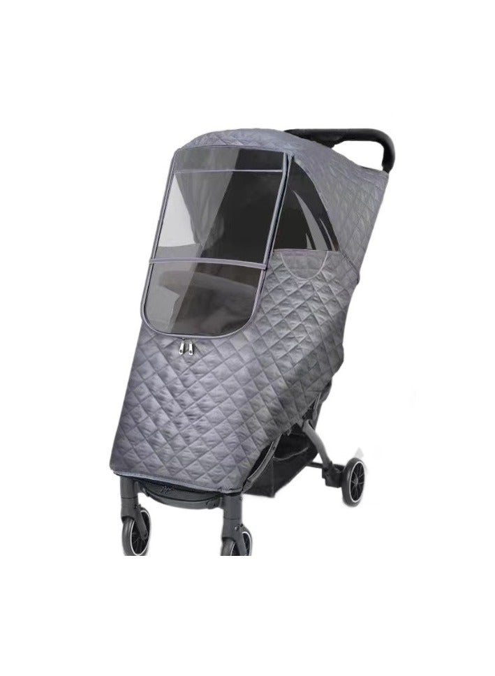 عام غطاء عربة المطر ، غطاء عربة المطر الحماية الباردة ، الافتتاح الأمامي ، مجموعة غطاء عربة المطر ، غطاء عربة المطر ، موسم الأمطار الحماية الباردة ، فتح الجبهة الحماية الباردة ، ماء ، مع نافذة شبكة ، سهلة التركيب العالمي (الرمادي) - Image 1