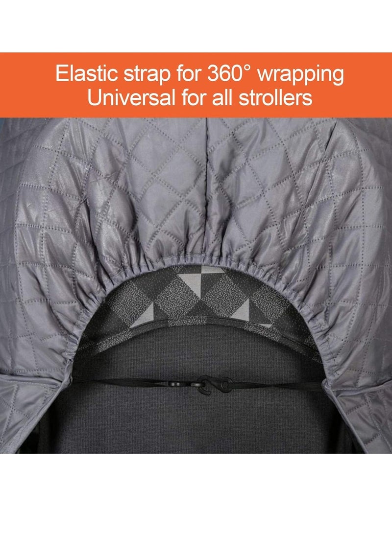 عام غطاء عربة المطر ، غطاء عربة المطر الحماية الباردة ، الافتتاح الأمامي ، مجموعة غطاء عربة المطر ، غطاء عربة المطر ، موسم الأمطار الحماية الباردة ، فتح الجبهة الحماية الباردة ، ماء ، مع نافذة شبكة ، سهلة التركيب العالمي (الرمادي) - Image 3