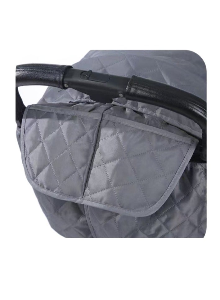 عام غطاء عربة المطر ، غطاء عربة المطر الحماية الباردة ، الافتتاح الأمامي ، مجموعة غطاء عربة المطر ، غطاء عربة المطر ، موسم الأمطار الحماية الباردة ، فتح الجبهة الحماية الباردة ، ماء ، مع نافذة شبكة ، سهلة التركيب العالمي (الرمادي) - Image 5