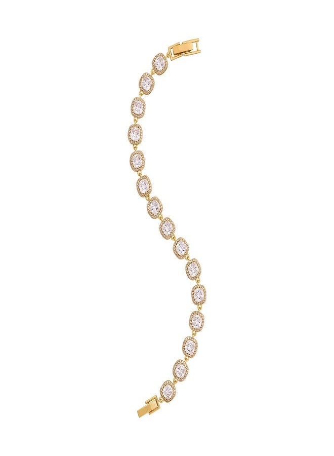 KUSHAL'S Fashion Jewellery white gold polished copper bracelet with locking system, Best for Festive & Special Occasion - 459649 - Image 2