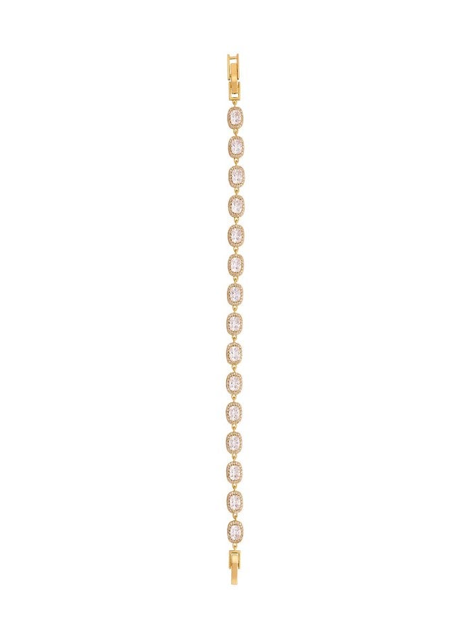 KUSHAL'S Fashion Jewellery white gold polished copper bracelet with locking system, Best for Festive & Special Occasion - 459649 - Image 3