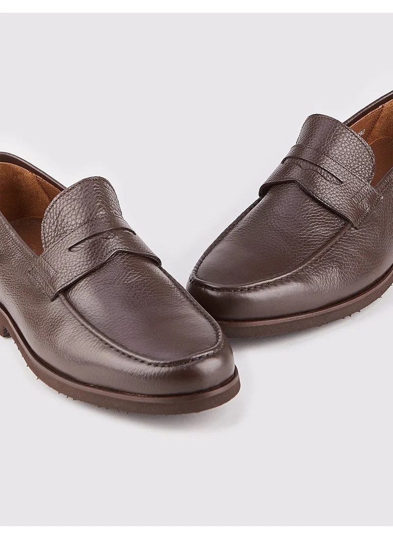 Cabani Leather Brown Men's Casual Shoes