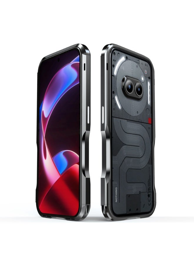 Phone case compatible with Nothing phone2A, metal frame, breathable heat dissipation, layered metal cover, bare metal feel, and back film is sent - Image 1