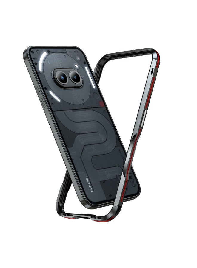 Phone case compatible with Nothing phone2A, metal frame, breathable heat dissipation, layered metal cover, bare metal feel, and back film is sent - Image 5