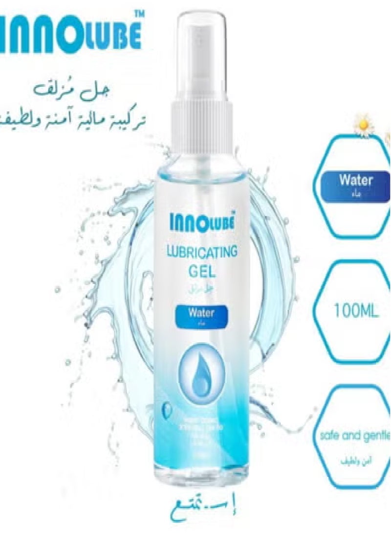 InnoLube Set Of Two Pieces Lubricating Gel Water Based Safe And Gentle 2X100ml - Image 3