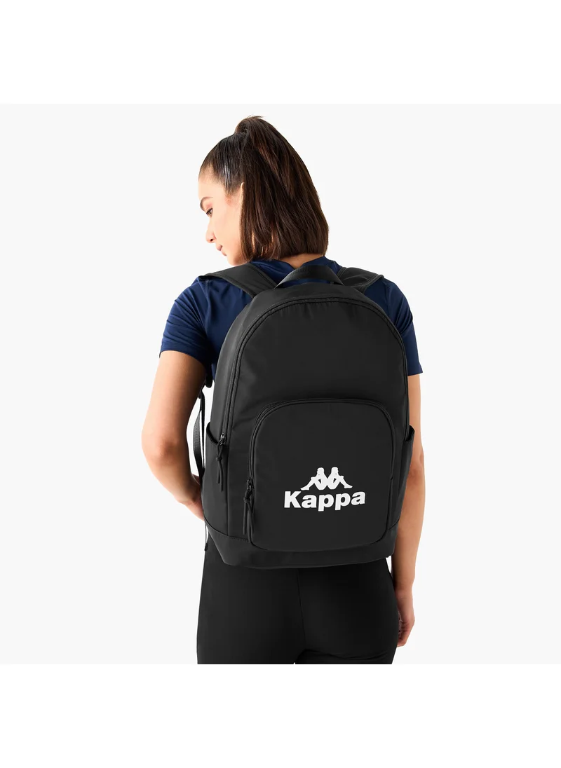 Kappa Kappa Logo Print Backpack with Adjustable Shoulder Straps