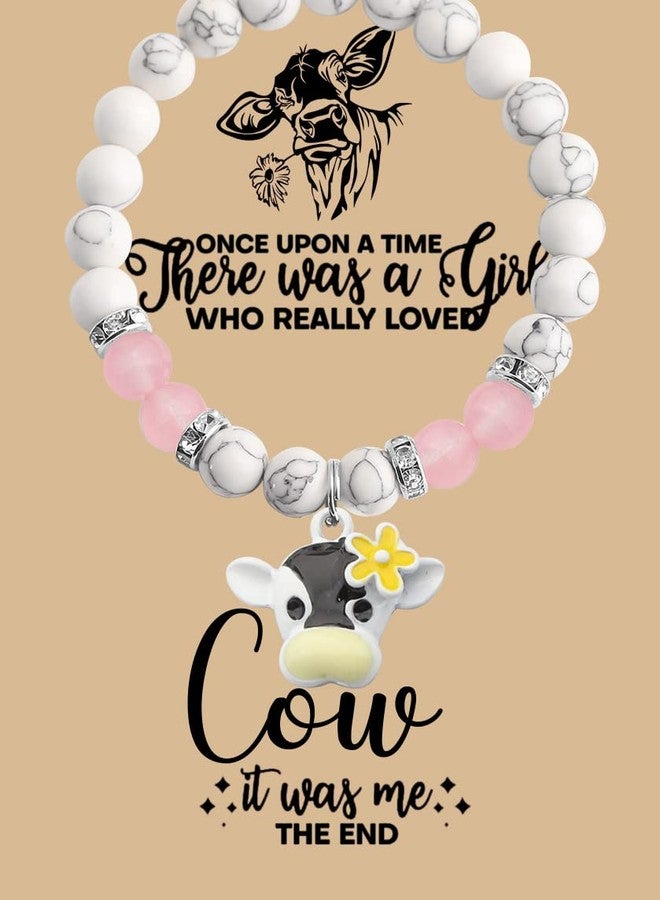 MAOFAED Cow Gift Cow Bracelet for Wome, Animal Bracelet, Animal Lover Gift, Farmer Mom Present - Image 1