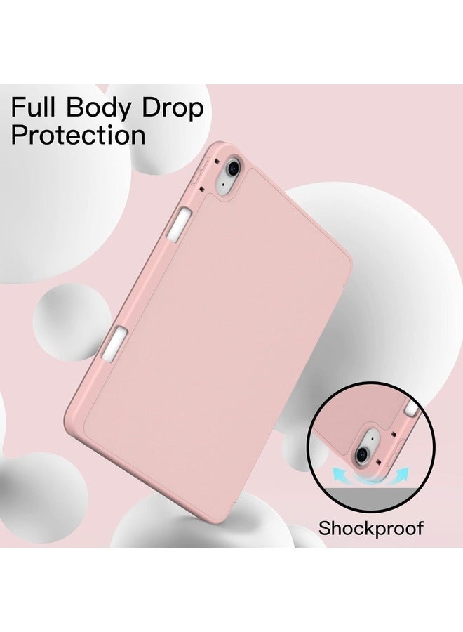 SmartGrist Pink Trifold Smart Cover for iPad Air 13 Inch (M2) 2024 – Auto Wake/Sleep, Pencil Holder, and TPU Back - Image 3