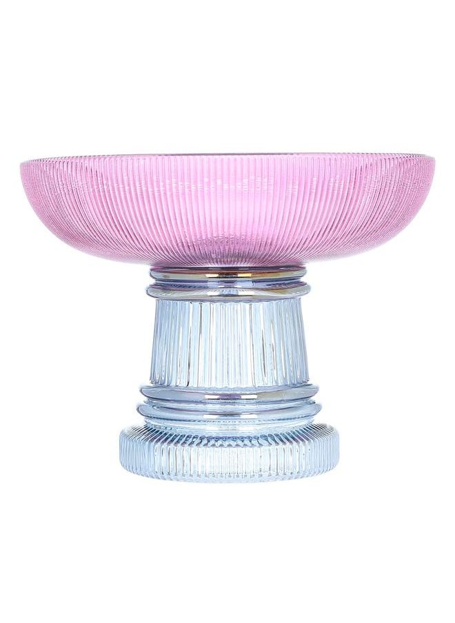Alsaif Glass Dessert Serving Stand 15.5 X 15.5 X 12 Cm Deep Purple  - Image 1