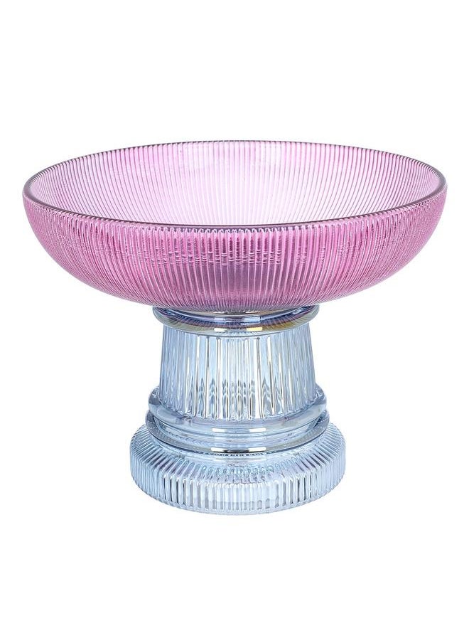 Alsaif Glass Dessert Serving Stand 15.5 X 15.5 X 12 Cm Deep Purple  - Image 2