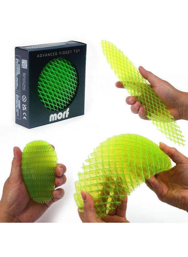 Morf Fidget Worm Toy - Desk Fidgets for Adults - Quiet Worm Fidget Toy Sensory Toys - Fun and Interactive Fidget Toy for Kids - USA Patent Pending Figgy Toys(Green, Big) - Image 1