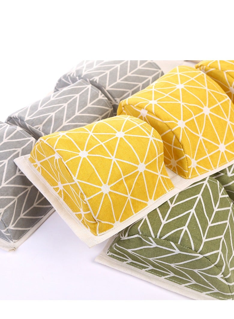 Angmei 3Pcs Wall Hanging Storage Bag, Creatiee Waterproof Over The Door Closet Organizer Linen Farbric Hanging Pocket Organizer with 3 Remote-Sized Width Pockets for Bedroom - Image 3