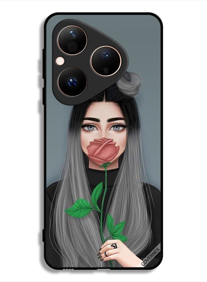 Covernex Huawei Pura 80 Protective Case Cover Cute Girl Art - Image 1