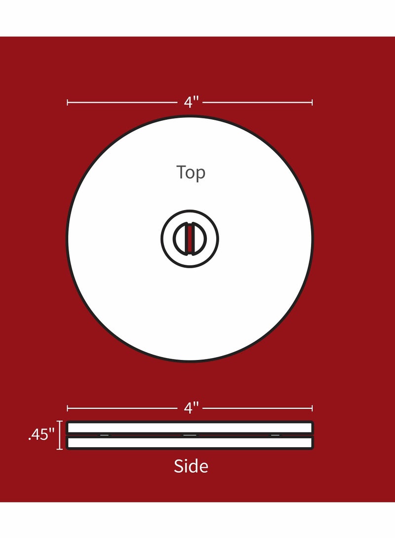 Excefore Lazy Susan Turntable Organizer for Table Kitchen Countertop Pantry Cabinet Spices Makeup TV Rotating Swivel Base Clear Acrylic Plates, 20 lb Load Capacity 2 Pack - Image 3