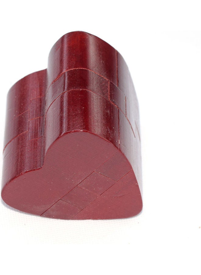 Heart Shape Wooden Luban Lock Puzzle Blocks Set - Image 3