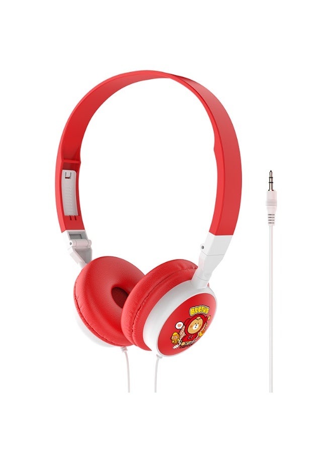 KUYING New Foldable Heavy Bass Head Mounted Wired Earphones 
