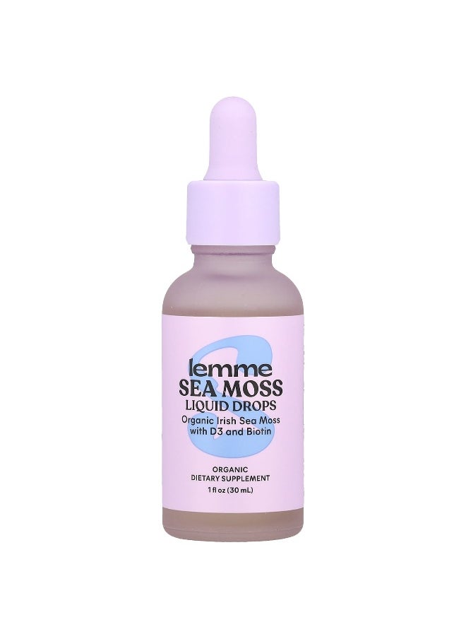 Lemme Lemme, Organic Sea Moss Liquid Drops, 1 fl oz (30 ml)  - Image 1