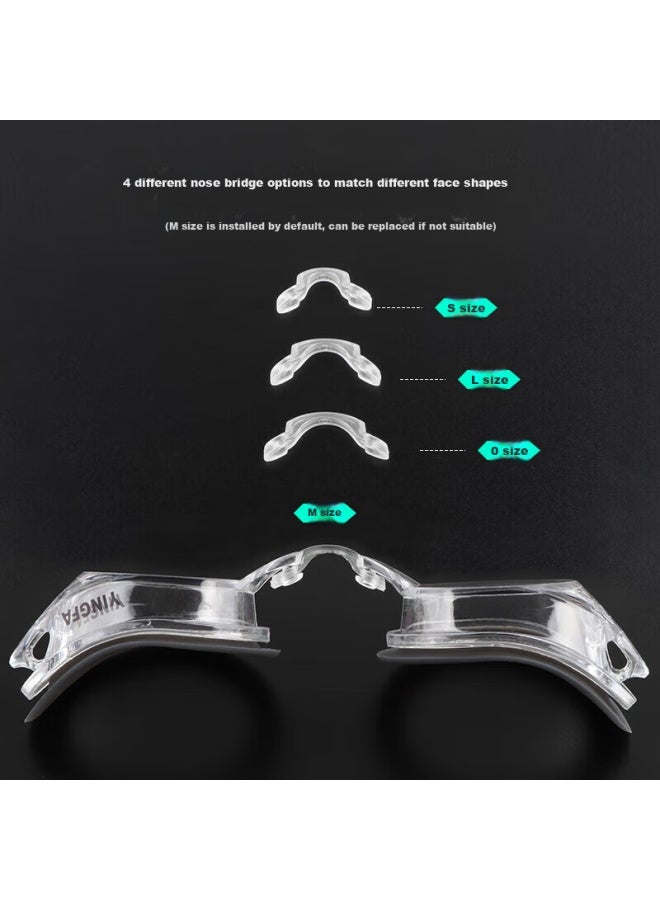 Yingfa Swimming Goggles, High-definition Anti-fog, Racing Compeion Training, Small Frame, For Students, Men And Women, Swimming Gl, Y570af, Transparent Black - Image 1